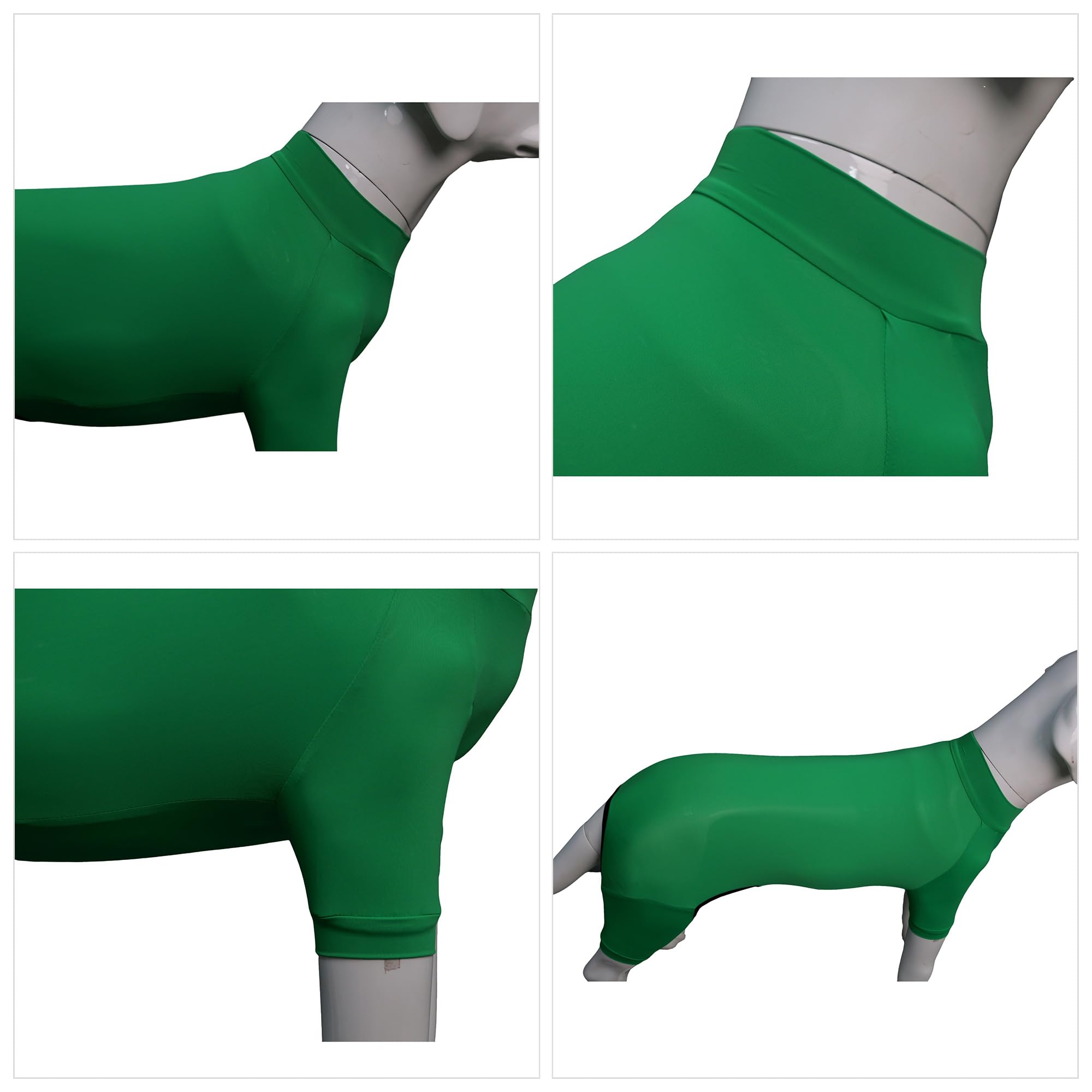 Lovelonglong Dog Jumpsuit With Uv Protection And Quick-Dry Fabric For Spring Summer Pet Pajamas Leaf Green 3Xl
